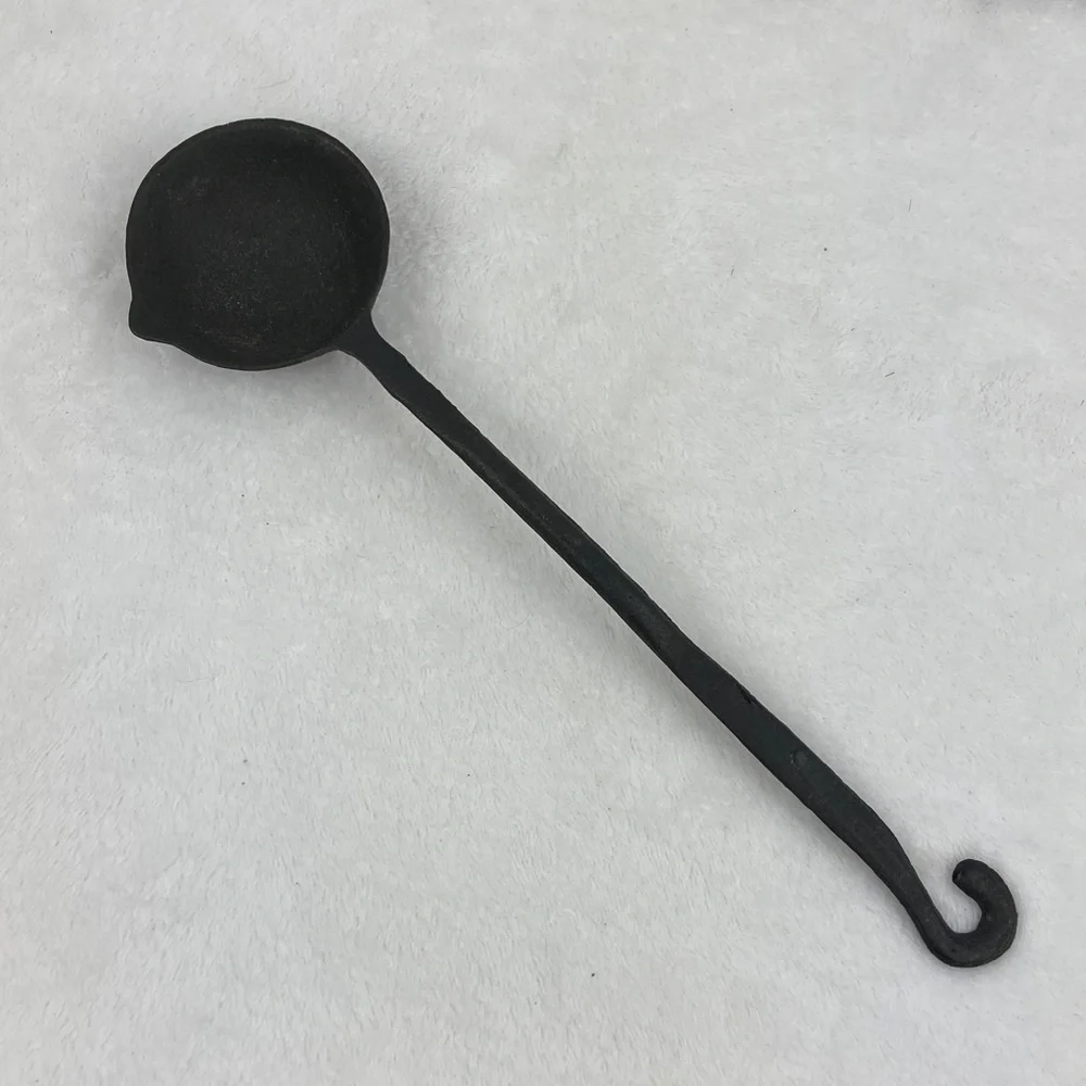 Vintage Set of 4 Black Cast Iron Kitchen Tools 11”